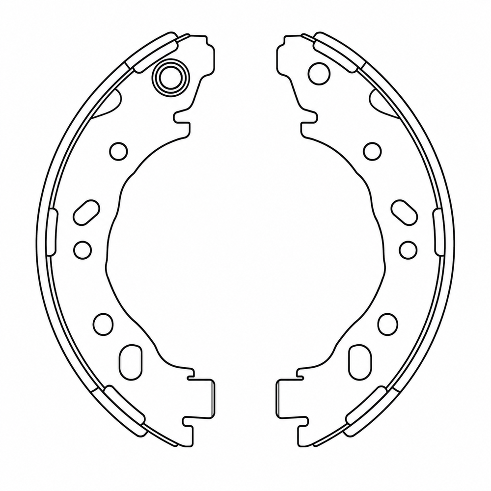 Balata de Freno WURTEX (53200-74L00) - dibujo técnico
