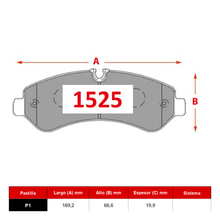 Ficha técnica Pastilla Ital 811 · Frenostock