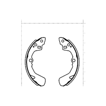 Balata de Freno GTX (FH-0032-GTX) - dibujo tÃ©cnico