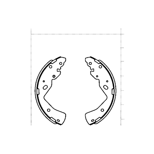 Balata de Freno GTX (FH-1004-GTX) - dibujo tÃ©cnico