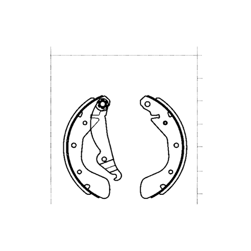 Balata de Freno GTX (FH-1007-GTX) - dibujo tÃ©cnico