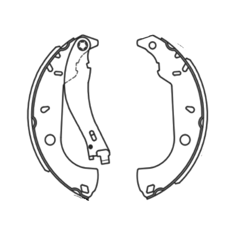 Balata de Freno GTX (FH-1087-GTX) - dibujo técnico