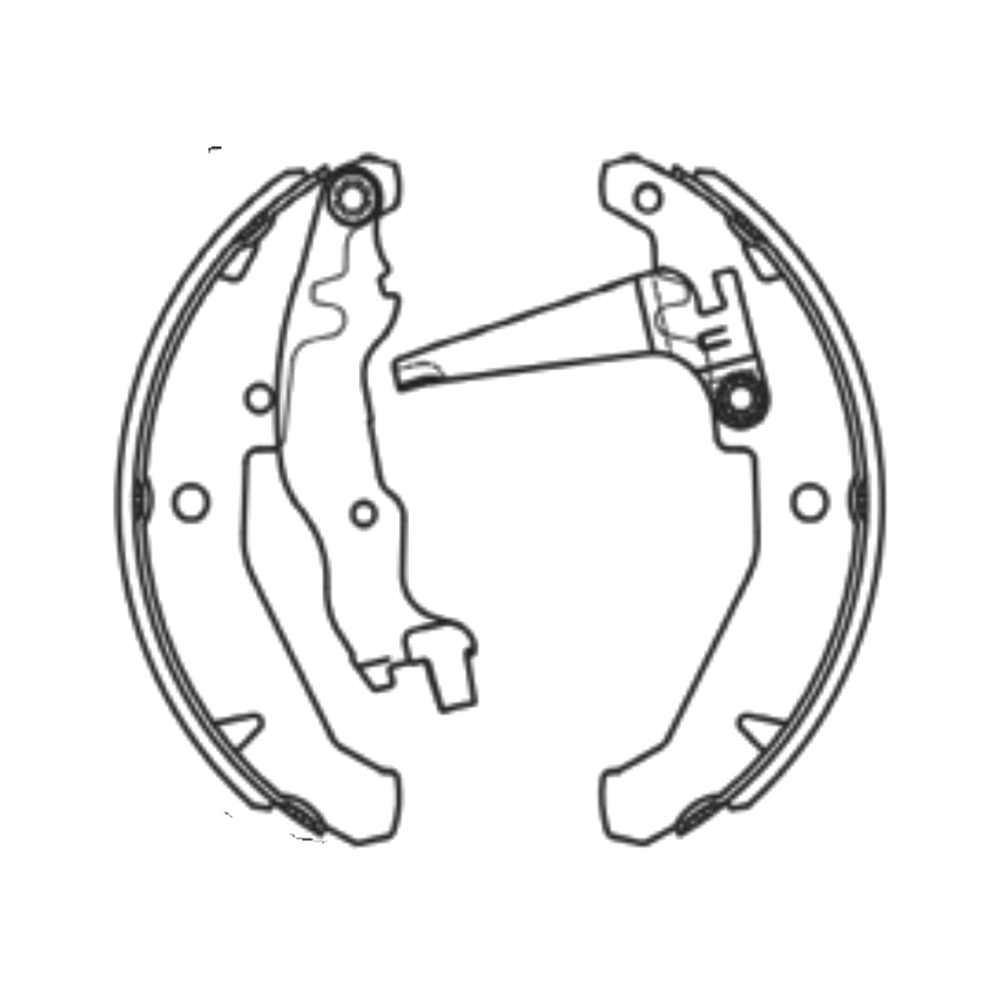 Balata de Freno GTX (FH-1095A-GTX) - dibujo técnico
