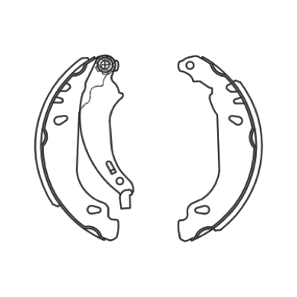 Balata de Freno GTX (FH-1097-GTX) - dibujo técnico