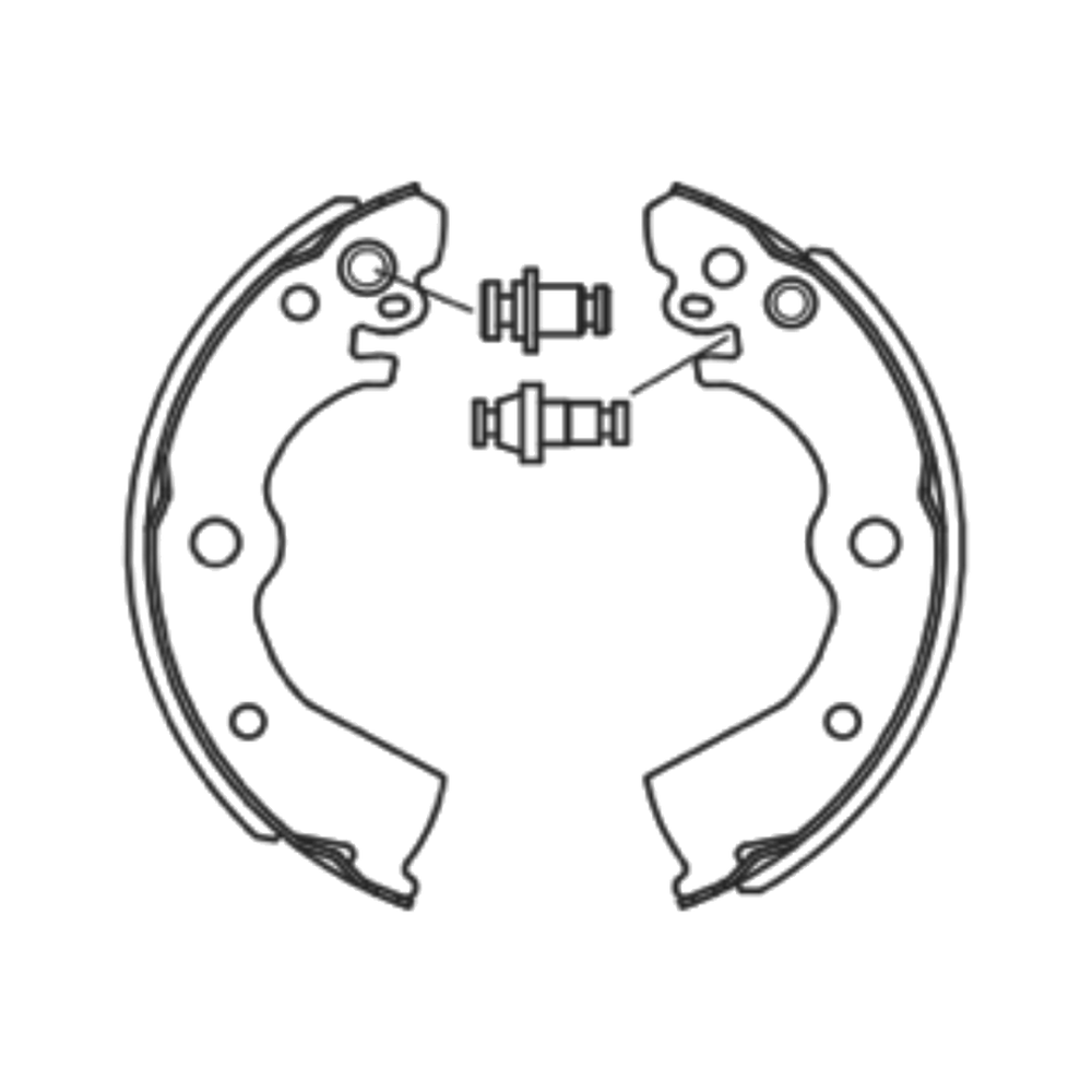 Balata de Freno GTX (FH-1185-GTX) - dibujo técnico