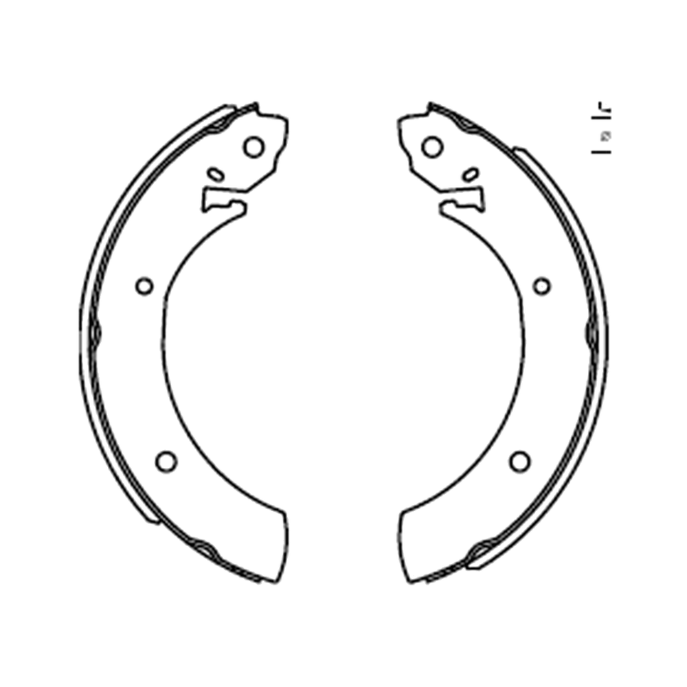 Balata de Freno GTX (FH-44020-GTX) - dibujo técnico