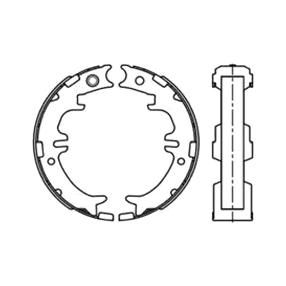 Balata de Freno de Mano GTX (FH-5010-GTX) - dibujo técnico