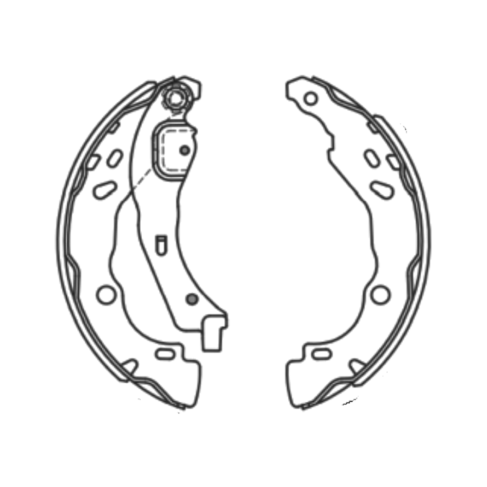 Balata de Freno GTX (FH-8203-GTX) - dibujo técnico