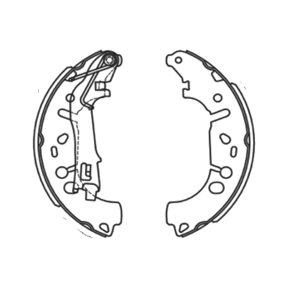 Balata de Freno GTX (FH-8257-GTX) - dibujo técnico