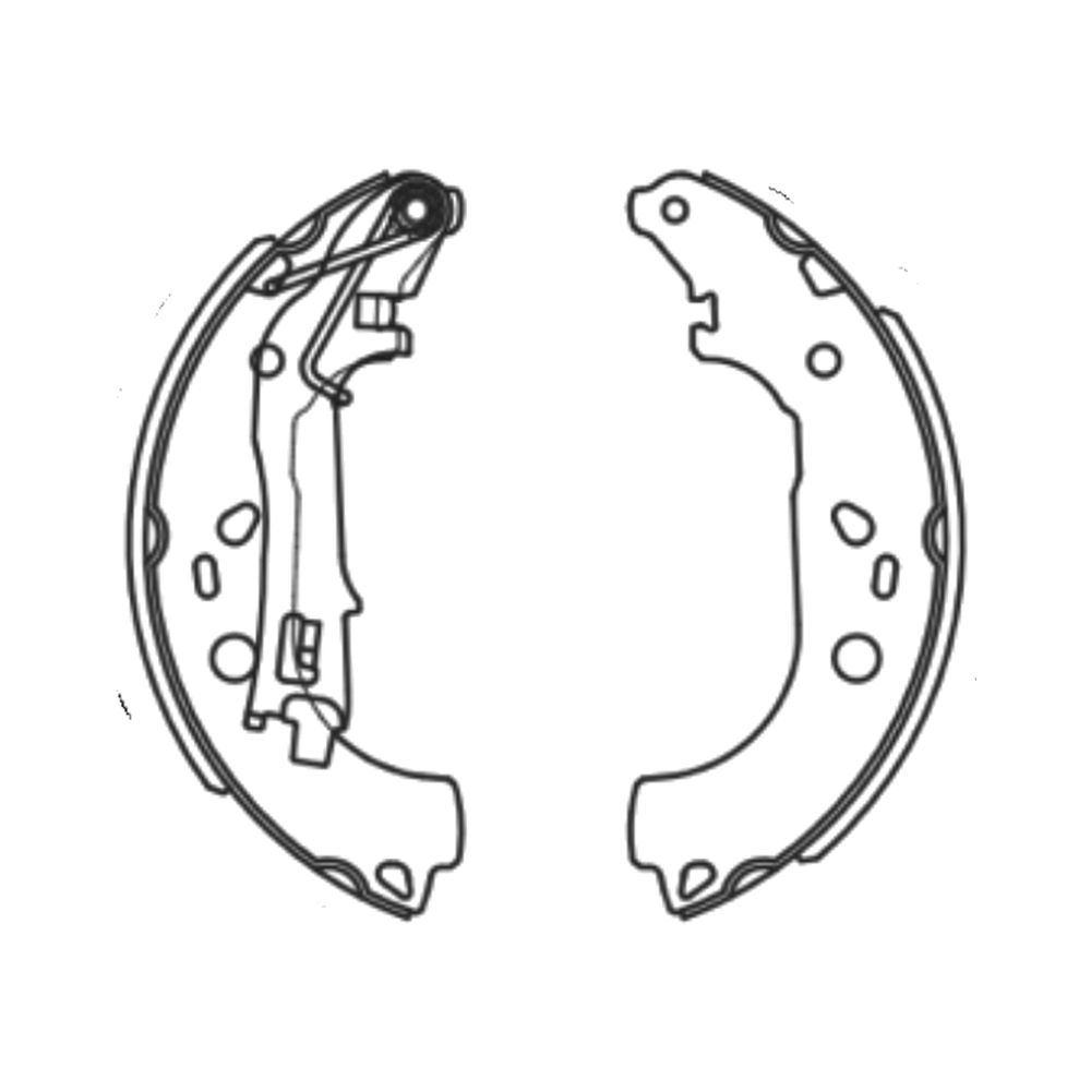 Balata de Freno GTX (FH-8258-GTX) - dibujo técnico