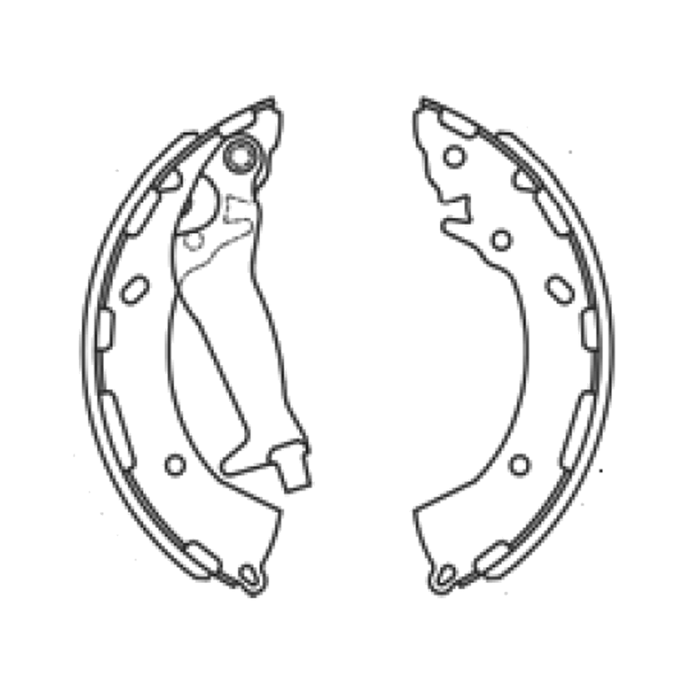 Balata de Freno GTX (FH-8265-GTX) - dibujo técnico
