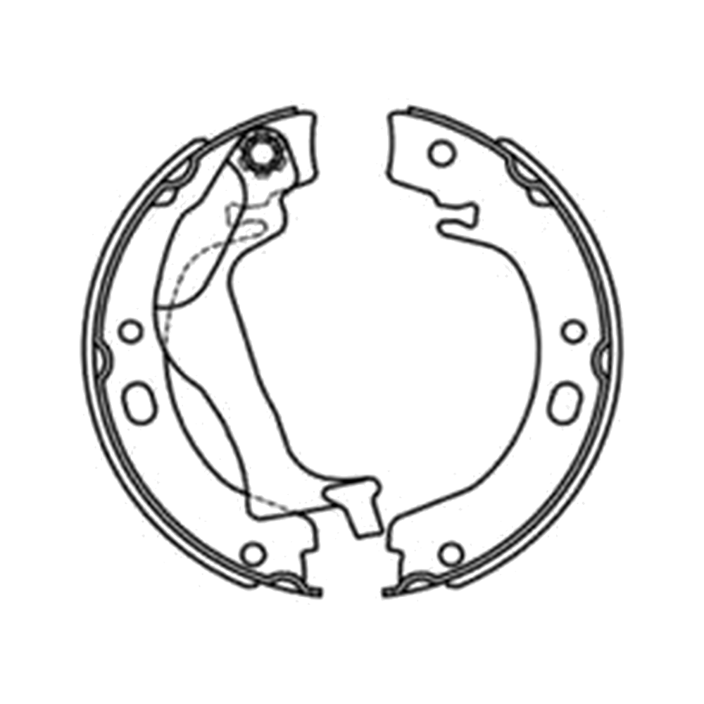Balata de Freno de Mano GTX (FH-8271-GTX) - dibujo técnico