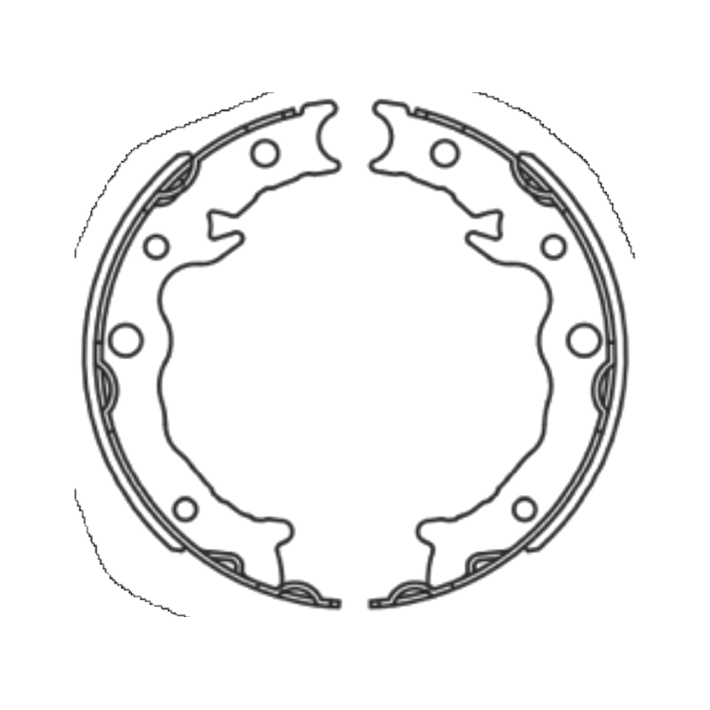 Balata de Freno de Mano GTX (FH-8321-GTX) - dibujo técnico