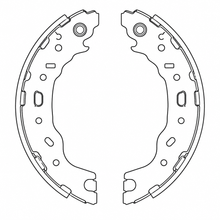 Balata de Freno de Mano GTX (FH-8322-GTX) - dibujo técnico
