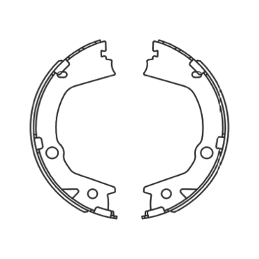Balata de Freno de Mano GTX (FH-8340-GTX) - dibujo técnico