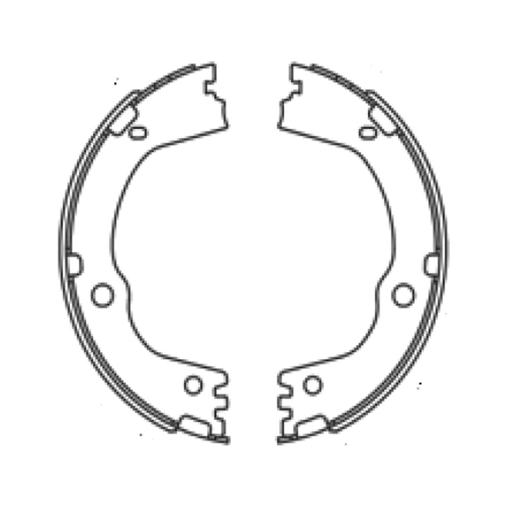Balata de Freno de Mano GTX (FH-8425-GTX) - dibujo técnico