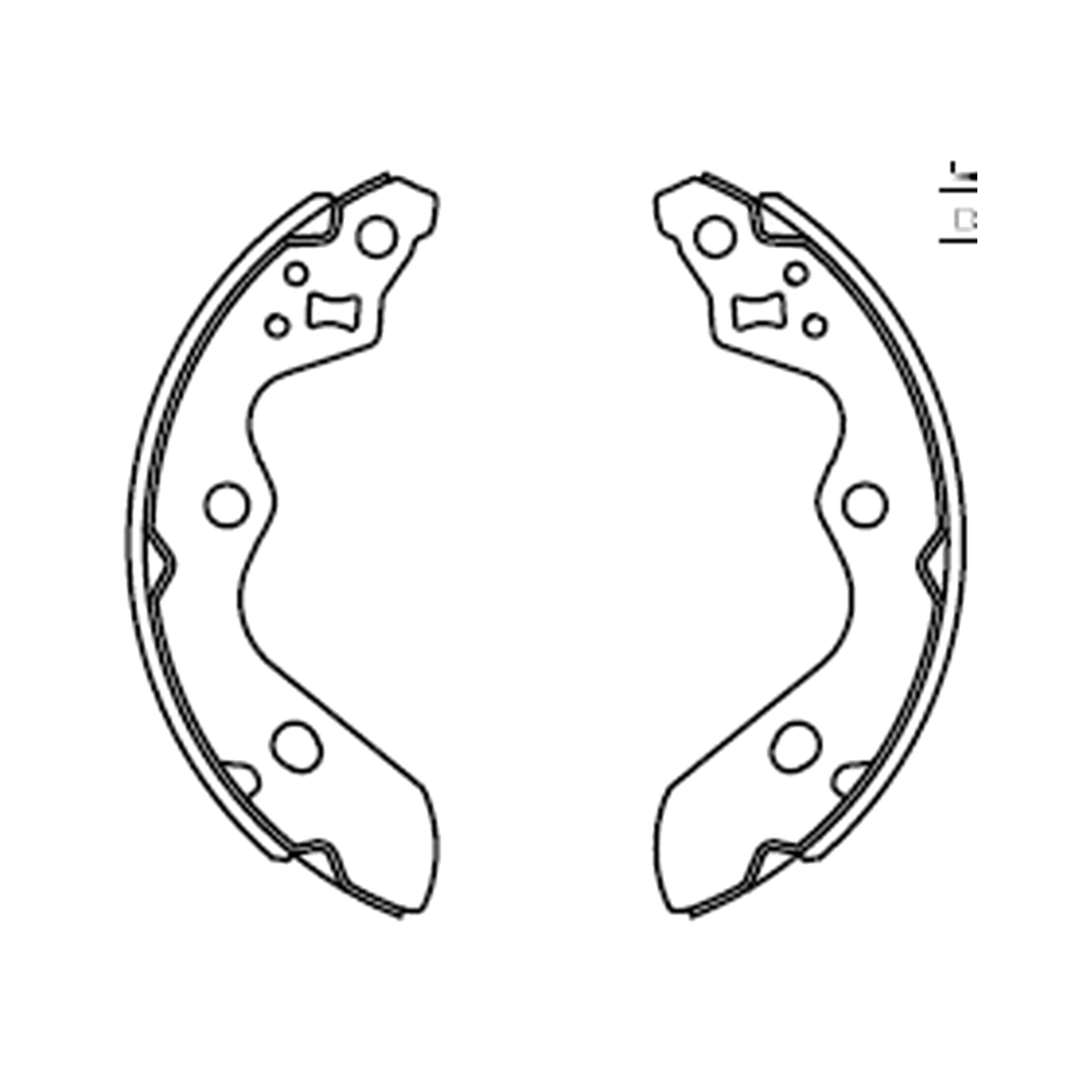Balata de Freno GTX (FH-8436-GTX) - dibujo técnico