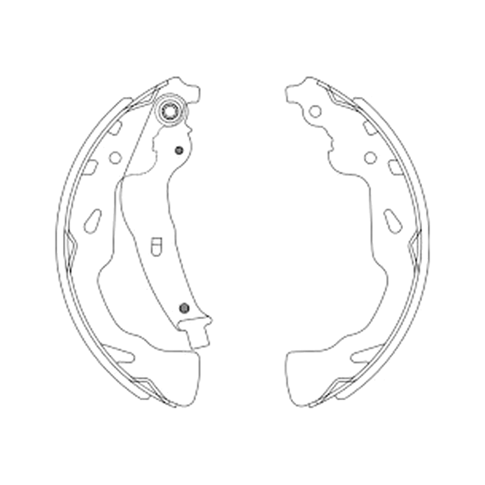 Balata de Freno GTX (FH-8487-GTX) - dibujo técnico
