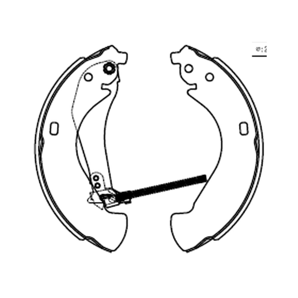 Balata de Freno GTX (FH-855-GTX) - dibujo técnico