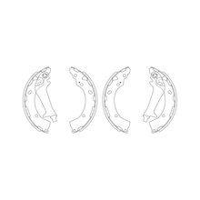 Balata de Freno GTX (FH-8636-GTX) - dibujo técnico