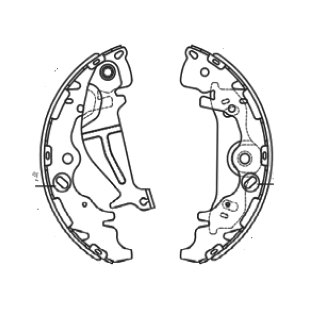 Balata de Freno GTX (FH-872B-GTX) - dibujo técnico