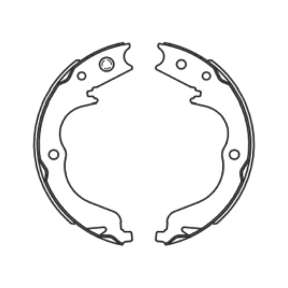 Balata de Freno de Mano GTX (FH-887-GTX) - dibujo técnico