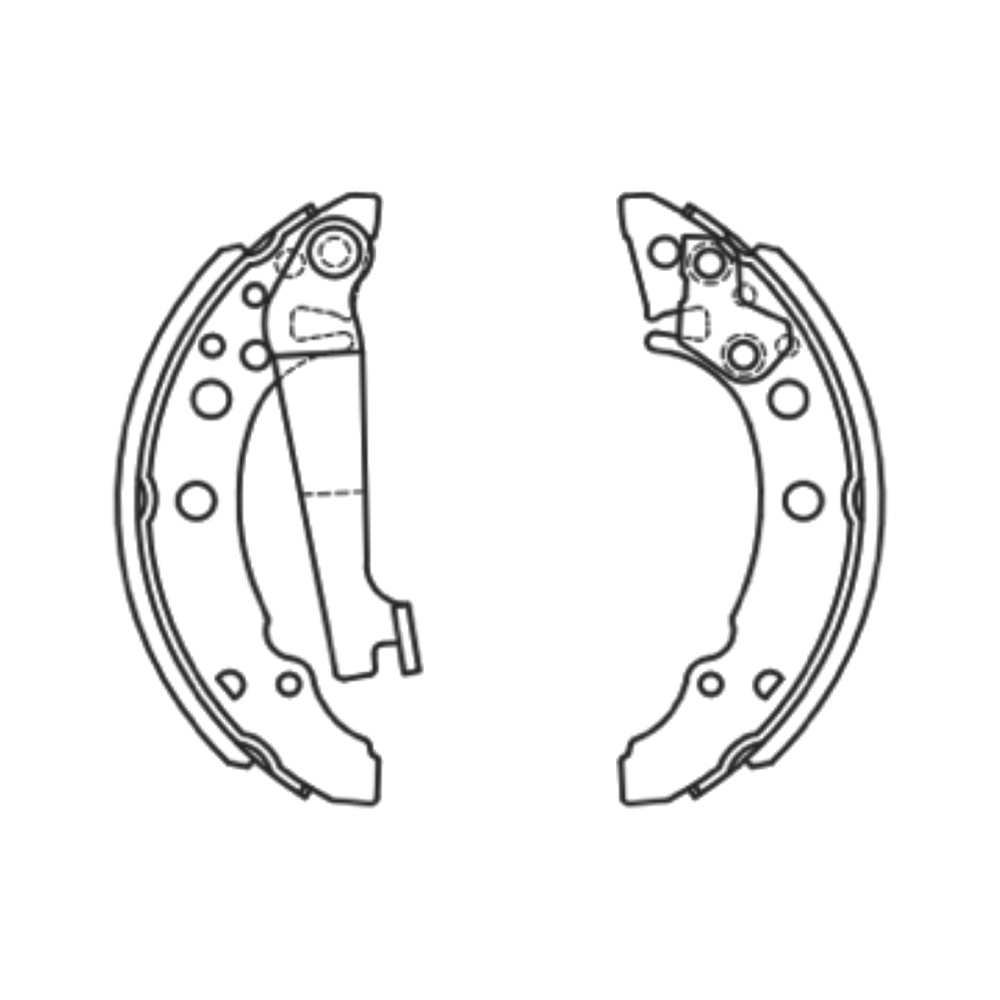 Balata de Freno GTX (FH-8890-GTX) - dibujo técnico
