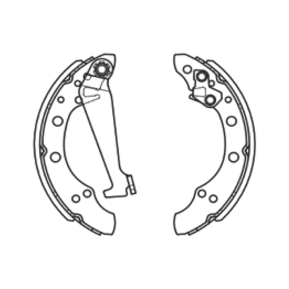 Balata de Freno GTX (FH-8891-GTX) - dibujo técnico