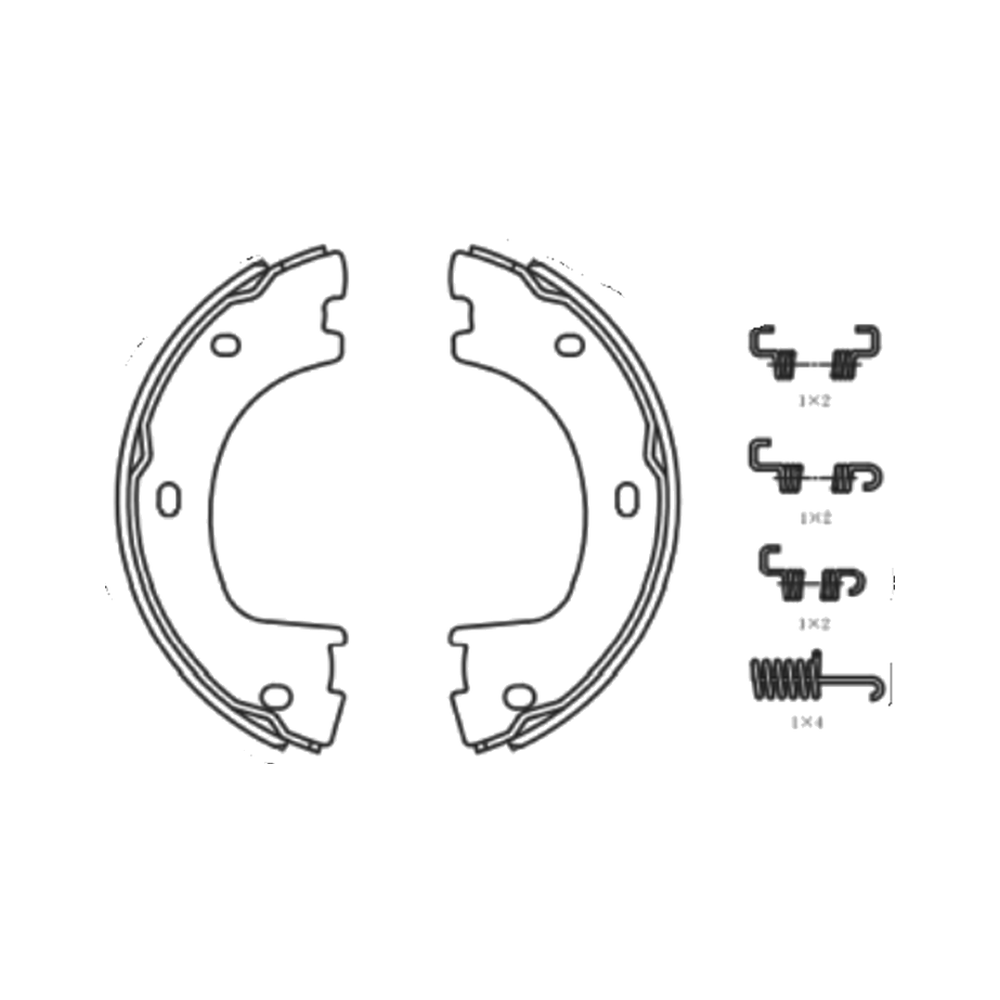 Balata de Freno de Mano GTX (FH-940A-GTX) - dibujo técnico