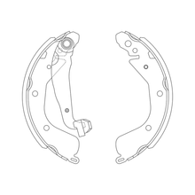 Balata de Freno GTX (FH-9584-GTX) - dibujo técnico