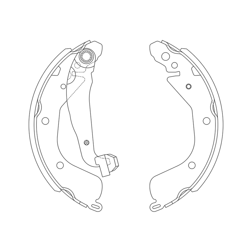 Balata de Freno GTX (FH-9584-GTX) - dibujo técnico