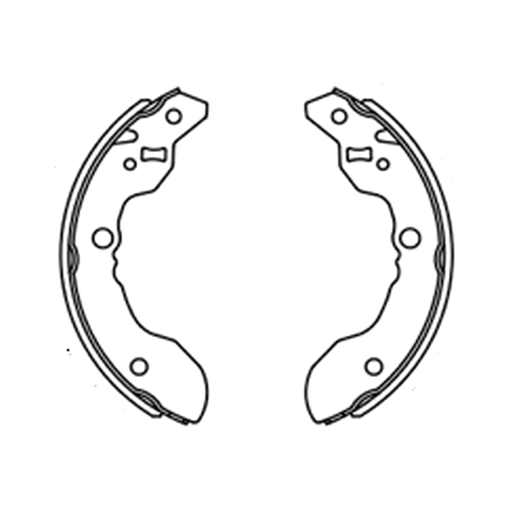 Balata de Freno GTX (FH-9943-GTX) - dibujo técnico
