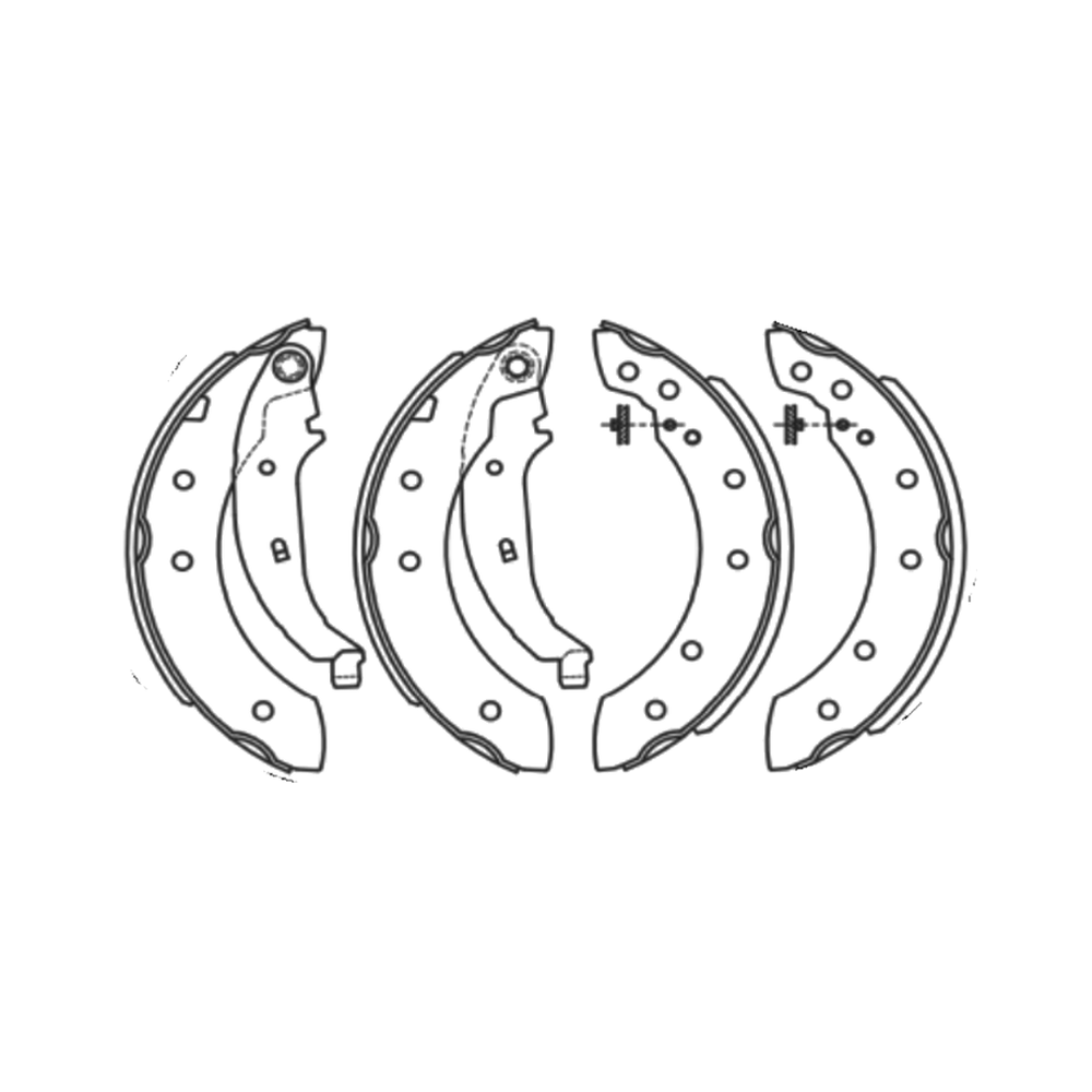 Balata de Freno GTX (FH-9988-GTX) - dibujo técnico