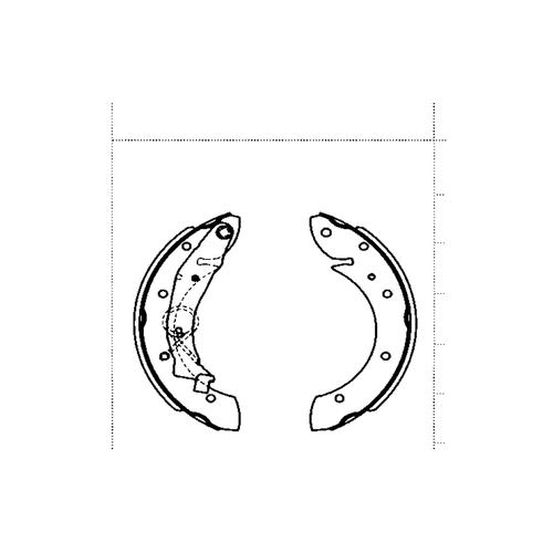 Balata de Freno BBP (S1060-019) - dibujo tecnico
