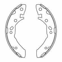 Balata de Freno DCROER (W350200278/79) - dibujo técnico