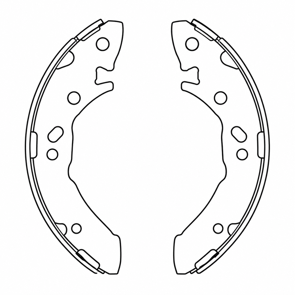 Balata de Freno DCROER (W350200278/79) - dibujo técnico