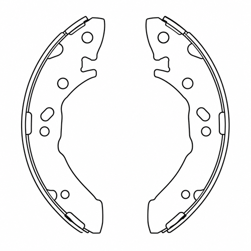 Balata de Freno DCROER (W350200278/79) - dibujo técnico